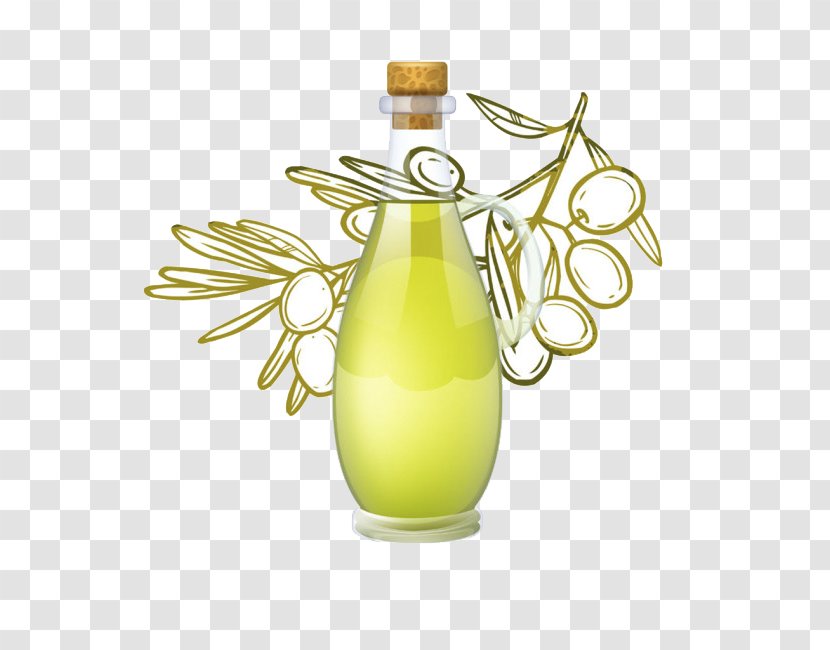 Juice Olive Oil Drawing Illustration - Cooking - Vector Material Transparent PNG