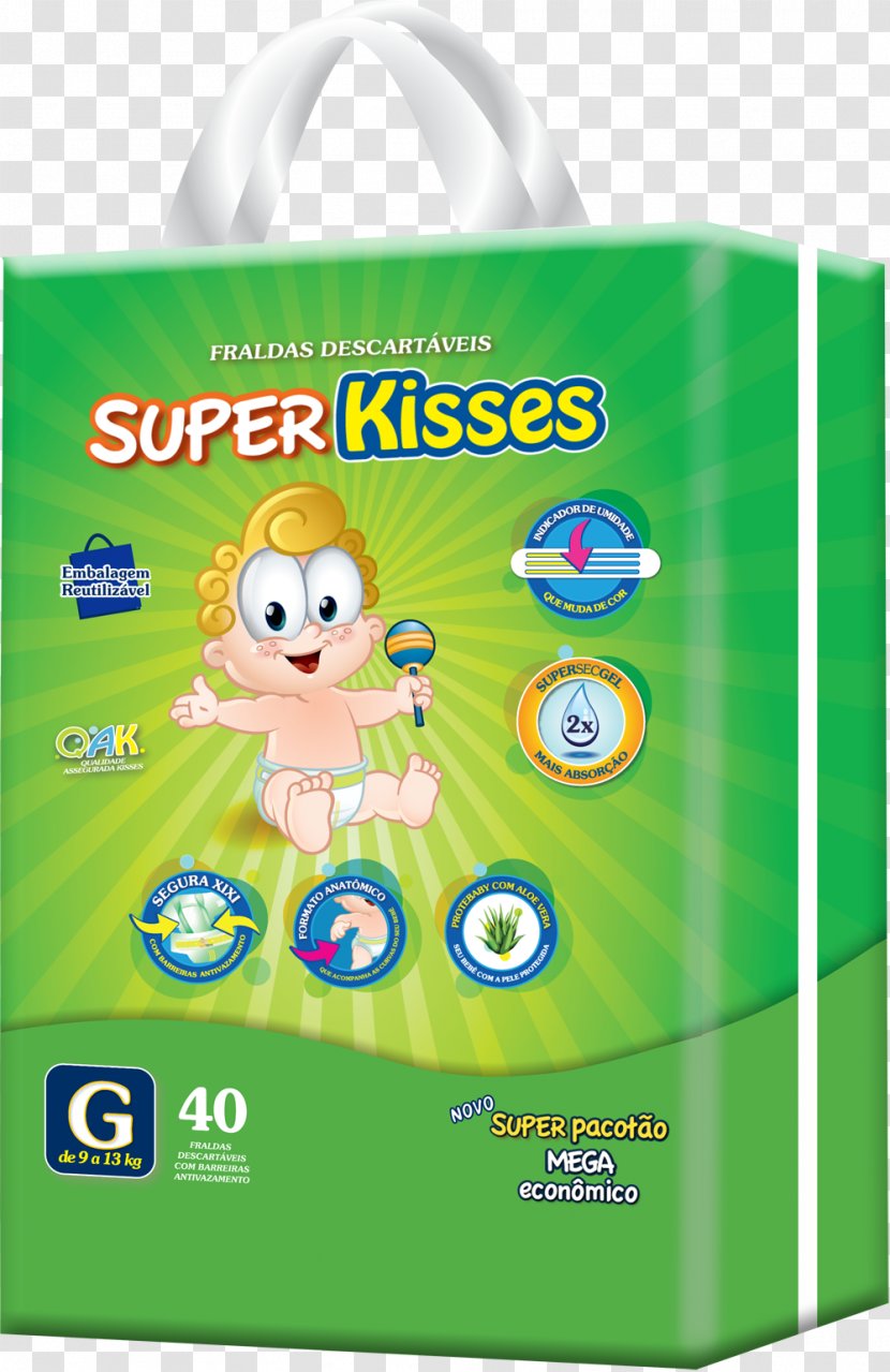 Diaper Pampers Fraldas Kisses Son - Brand Transparent PNG