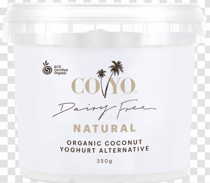 Organic Food Coconut Milk Cream Custard - Vanilla Transparent PNG