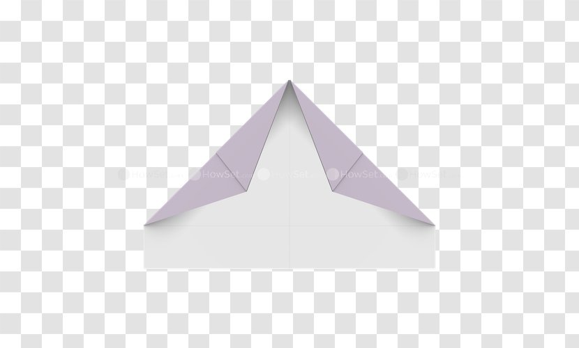 Lilac Purple Violet Triangle - Origami - Fold Clothes Transparent PNG