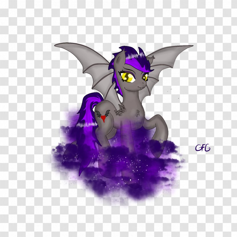 Dragon Figurine - Purple Transparent PNG