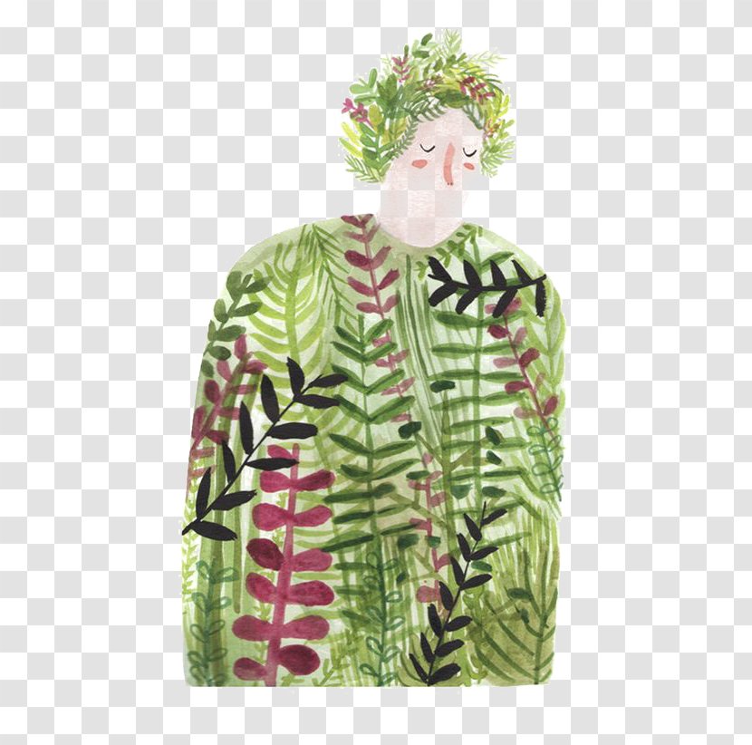 Illustrator Drawing Artist Painting Illustration - Photography - Plant Woman Transparent PNG