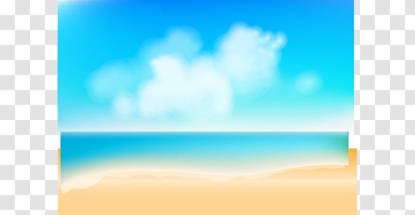 Energy Sea Sky Wallpaper - Daytime - Beach Transparent PNG