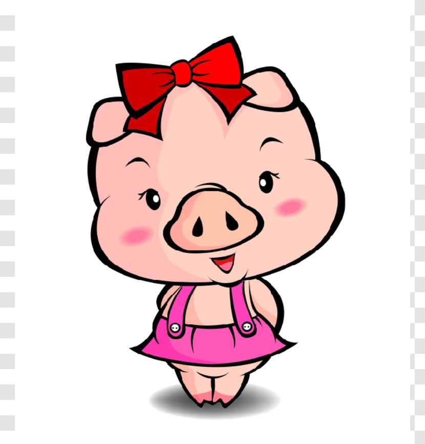 Domestic Pig Thailand Clip Art Image Love - Snout - Cartoon Transparent PNG