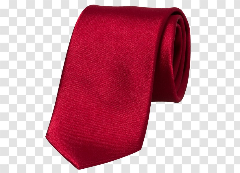 Necktie - Red - Satin Silk Transparent PNG