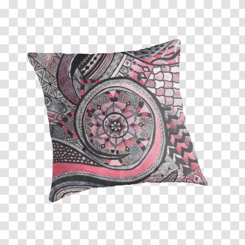 The World Of Floral Doodles: Collection Doodles For Coloring Throw Pillows Cushion Visual Arts - Flower - Zetangle Transparent PNG