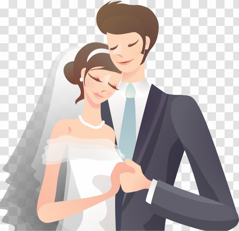 Wedding Invitation - Flower - Bride And Groom Transparent PNG