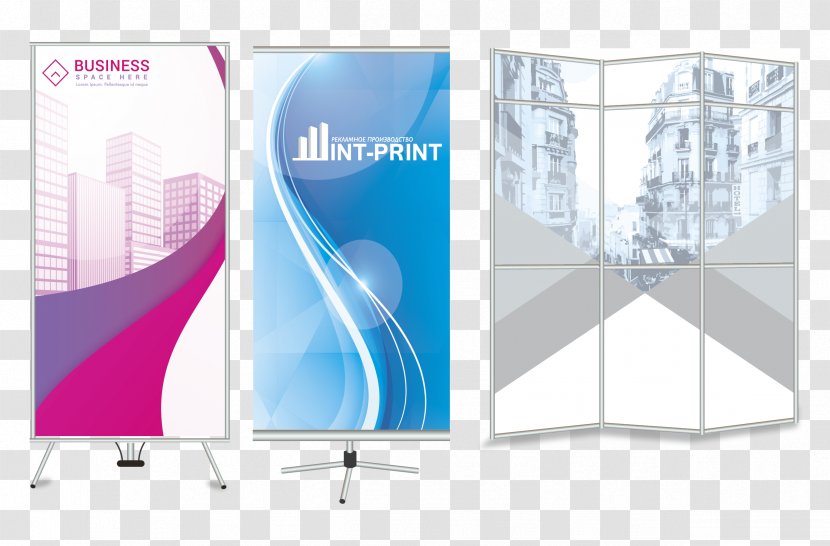 Mobil'nyye Stendy Out-of-home Advertising Graphic Design - Roll-up Bundle Transparent PNG