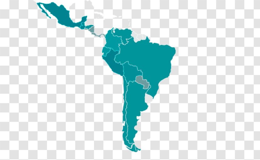 Latin America South United States Central - Aqua Transparent PNG