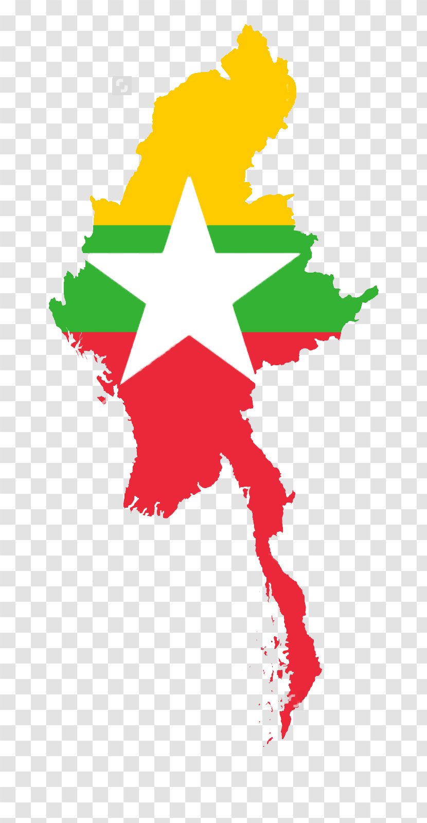 Burma Flag Of Myanmar National Map - Red - Asean Transparent PNG