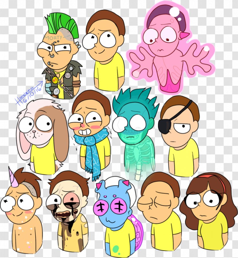 Pocket Mortys Rick Sanchez Morty Smith And Morty: Virtual Rick-ality Fan Art - Happiness - Domo Transparent PNG