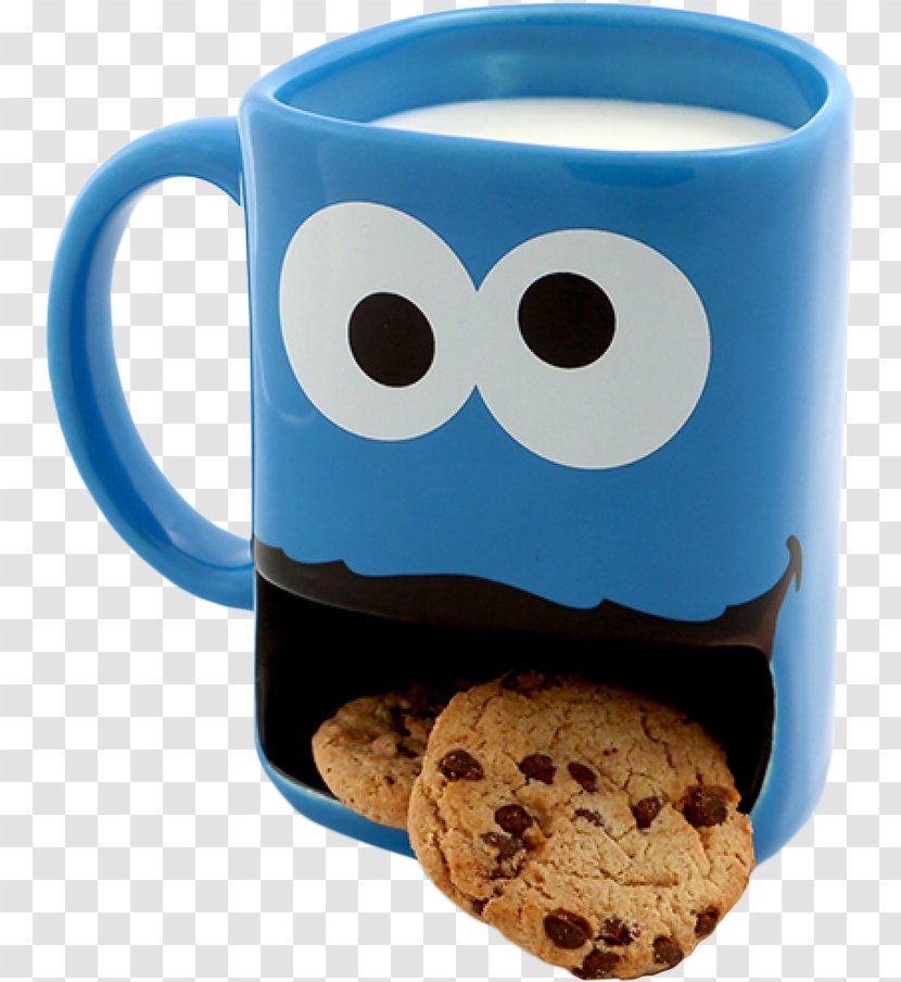 Cookie Monster Elmo Oscar The Grouch Mug Dunking - Sesame Street Transparent PNG