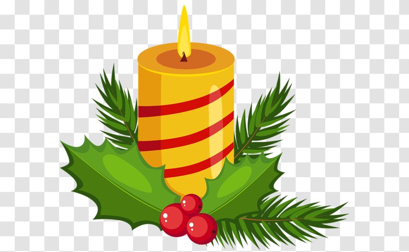 Birthday Cake Christmas Candle Clip Art - Leaf - Creative Hand-painted Yellow Transparent PNG