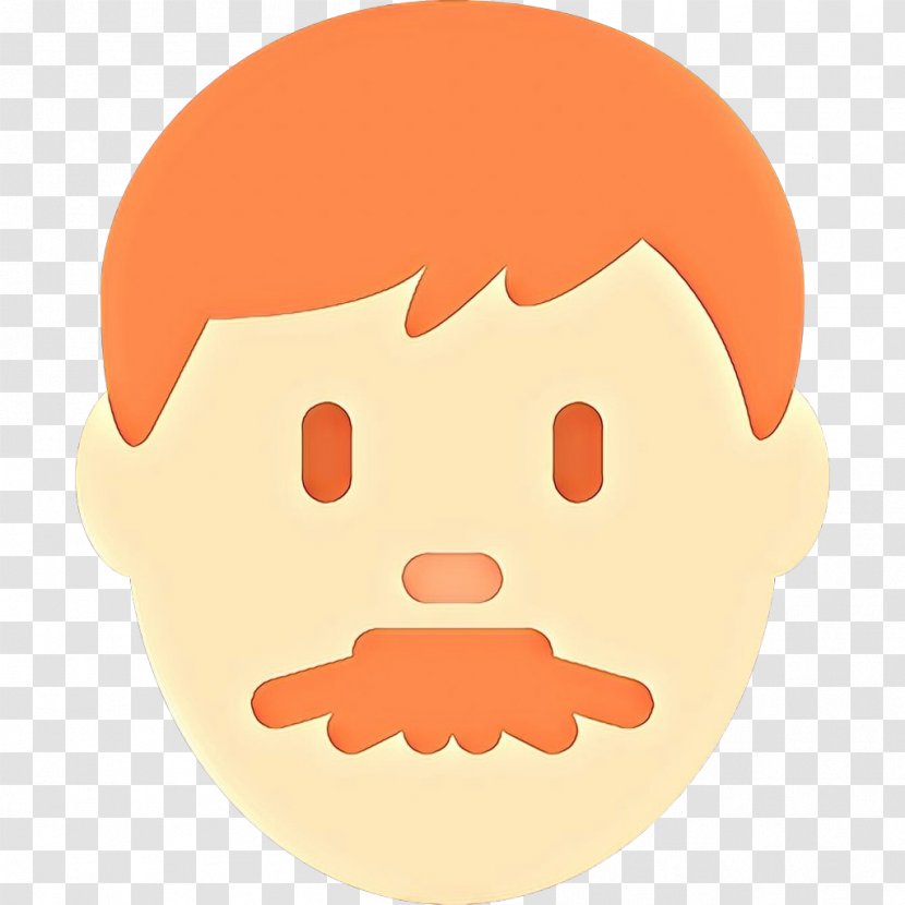 Emoji Hair - Color - Beard Smile Transparent PNG