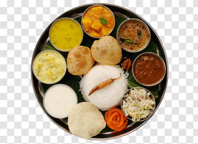 North Indian Cuisine Vegetarian Thali South - Restaurant - India Transparent PNG