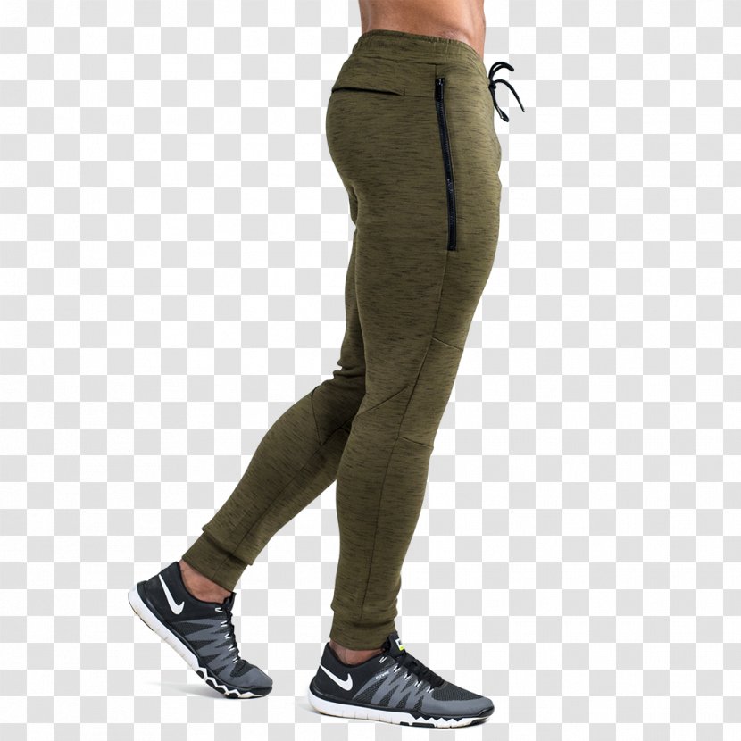 Jeans Pants Khaki Hoodie Green - Olive Transparent PNG