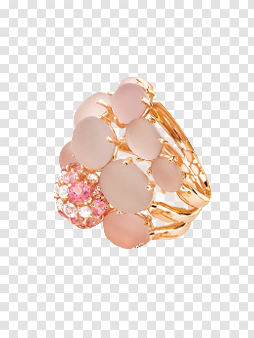 Body Jewellery Gemstone Peach - Ring Transparent PNG