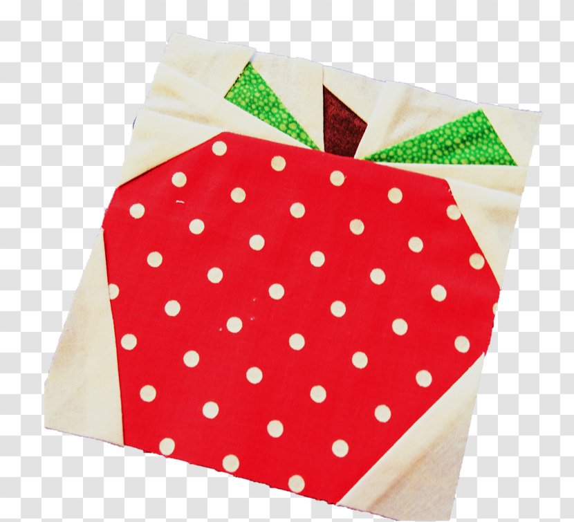 Paper Quilt Polka Dot Place Mats Winter - Red - Piece Transparent PNG