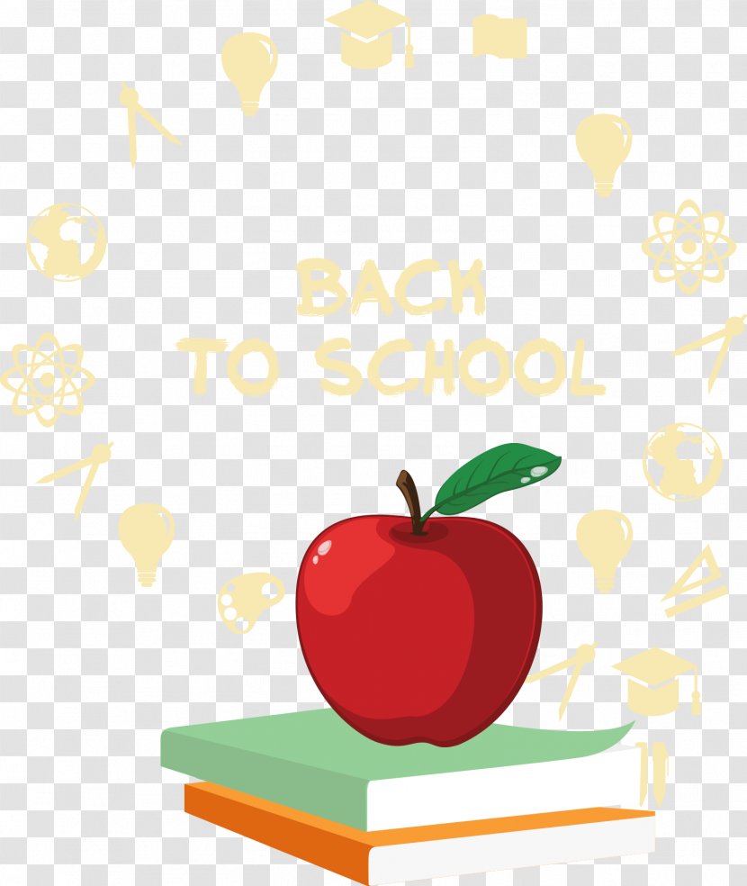 MacBook Apple - Macbook - Vector Red On The Books Transparent PNG