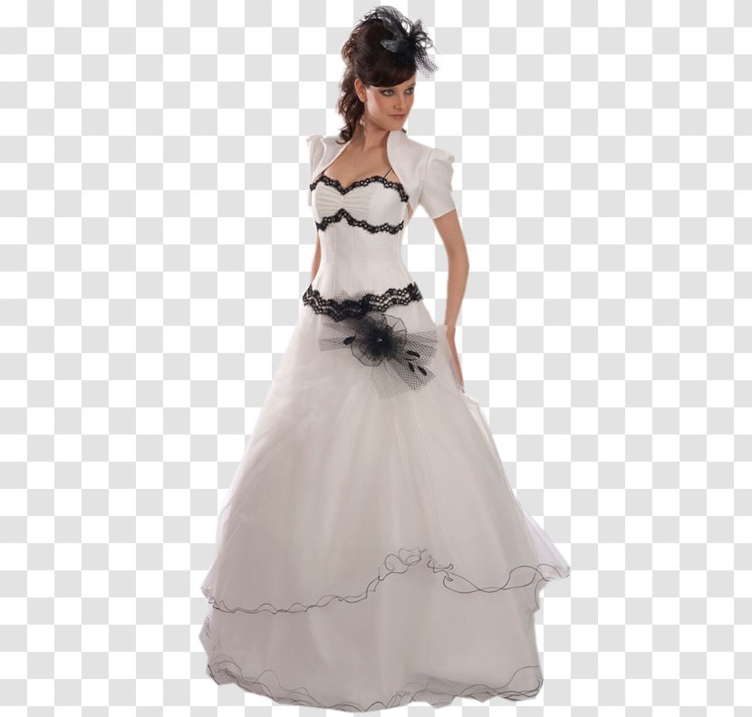 Wedding Dress Evening Gown Woman Bride - Frame Transparent PNG