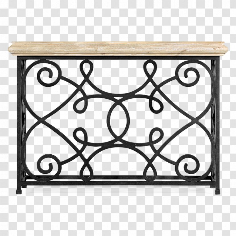 Pier Table Wrought Iron Furniture - Rectangle Transparent PNG