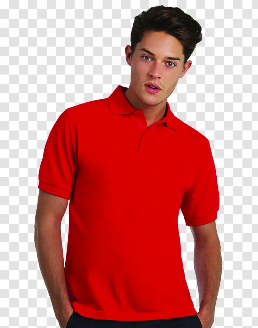 T-shirt Polo Shirt Clothing Neckline Sleeve - Red Transparent PNG