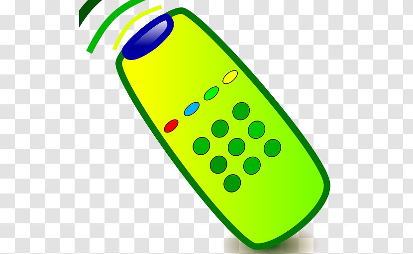 Remote Controls Wii Electronics Clip Art - Television - Yellow Transparent PNG