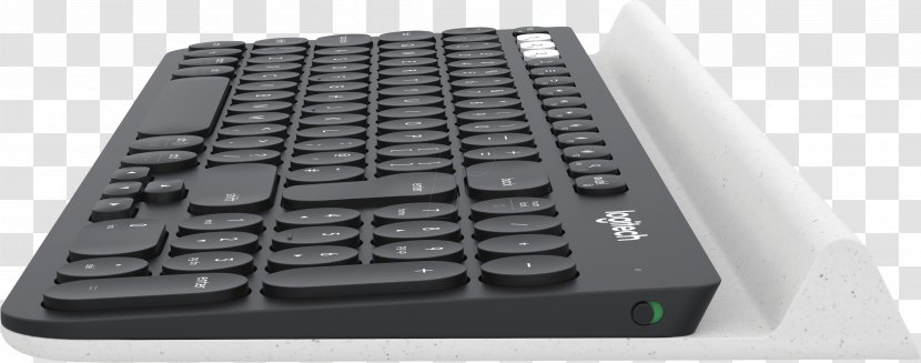 Computer Keyboard Logitech K780 Multi-Device Multi Device Wireless Handheld Devices - Tablet Computers - Black And White Transparent PNG