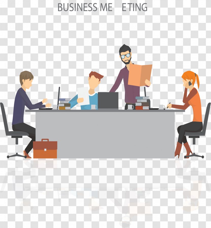 Meeting Business Euclidean Vector - Communication - Busy Transparent PNG
