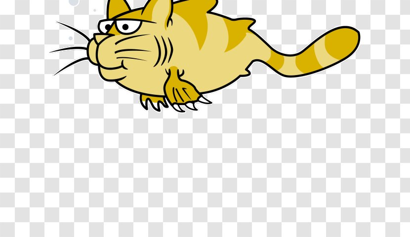 Catfish Yellow - Catfishing - Cartoon Transparent PNG