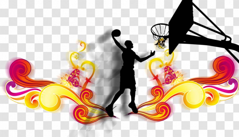 Basketball Trivia Slam Dunk Basket - Silhouette Transparent PNG