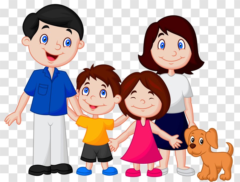 Cartoon Royalty-free Family - Toddler Transparent PNG