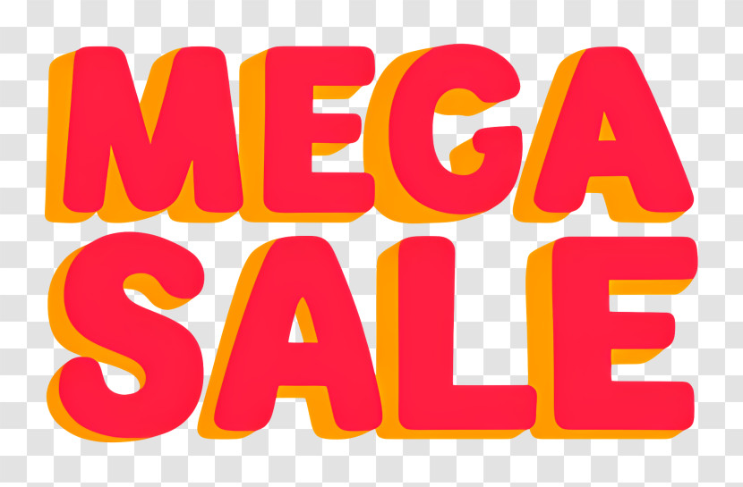 Bold Mega Sale Sticker Transparent PNG