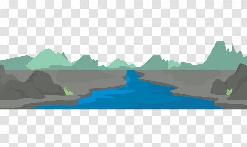 Mountain Download - Elevation - Vector River Road Transparent PNG