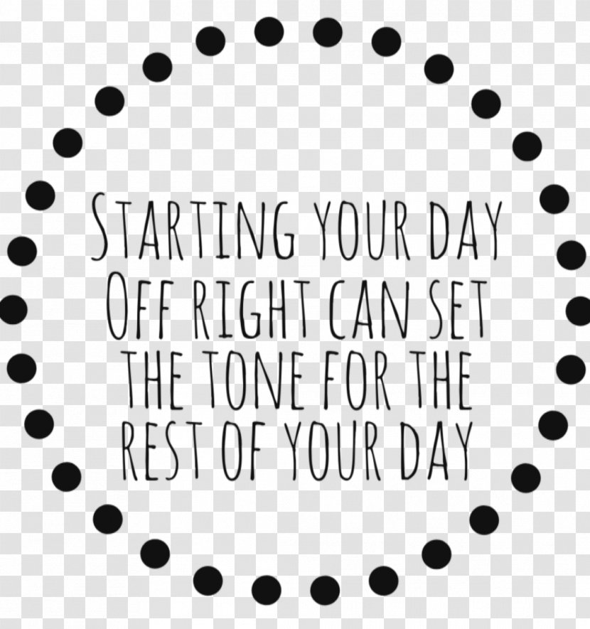 Morning 0 Tone Font Pattern - Black - Routine Chart Transparent PNG