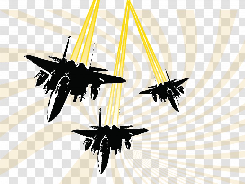 Airplane Fighter Aircraft Helicopter - Flower - Bomber Vector Transparent PNG