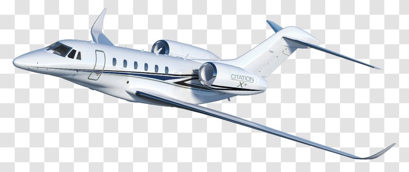 Airplane Aircraft Flight Cessna Citation X Business Jet - Car Rental Transparent PNG