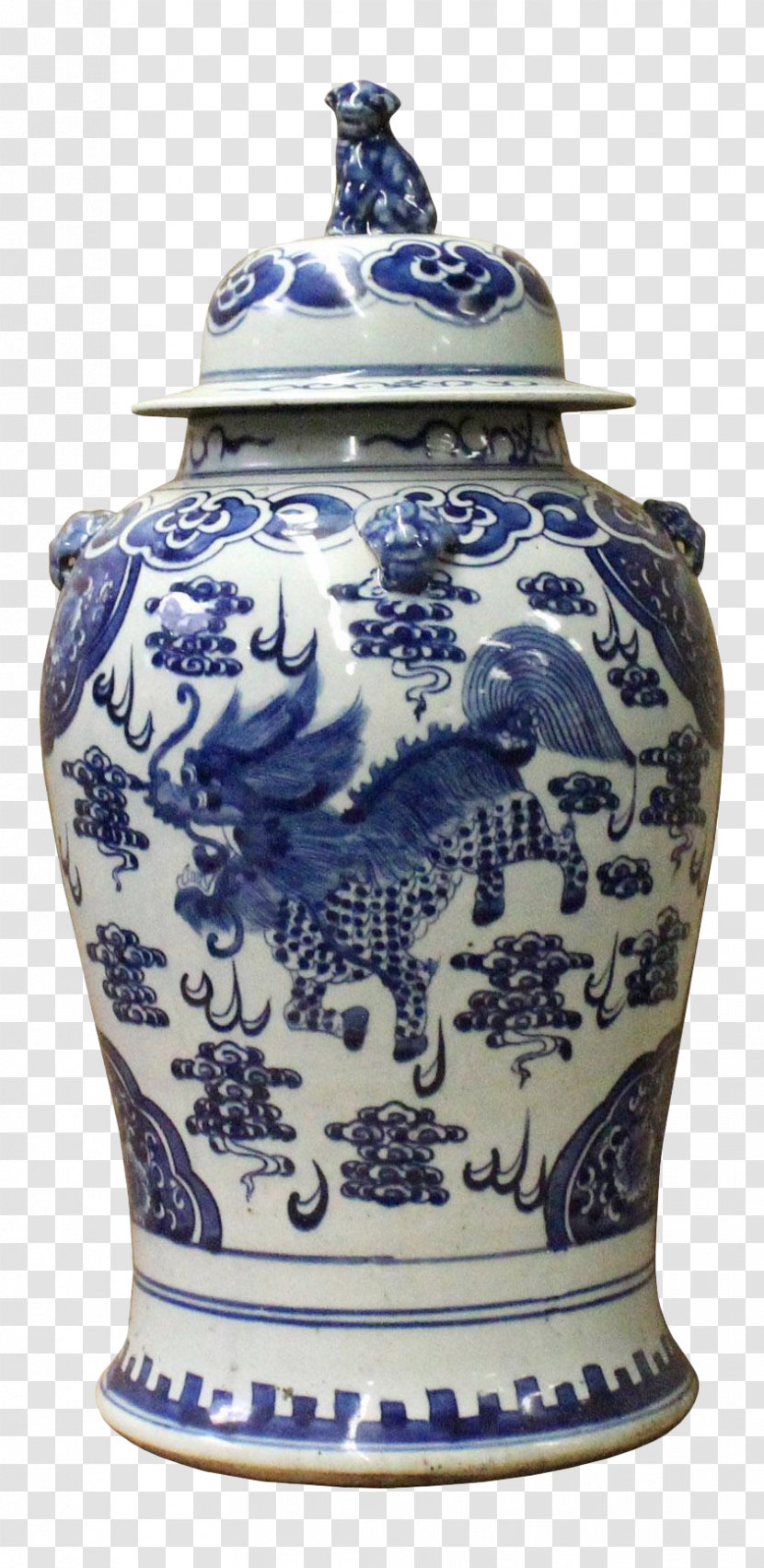 Vase Ceramic Blue And White Pottery Jug - Porcelain - The Transparent PNG