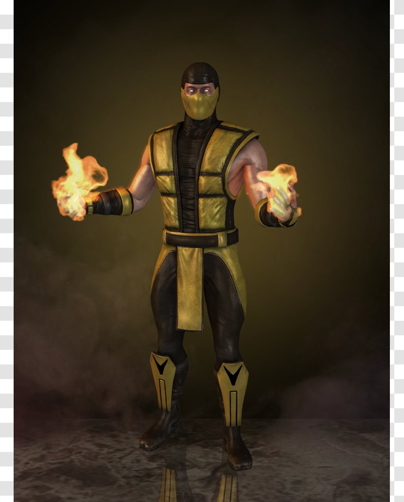 Mortal Kombat X Ultimate 3 Injustice: Gods Among Us - Watercolor - Scorpion Transparent PNG