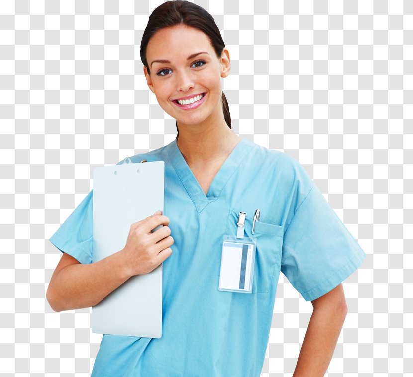 Nursing Health Care Student Nurse Registered Home Service - Aqua - Enfermera Transparent PNG