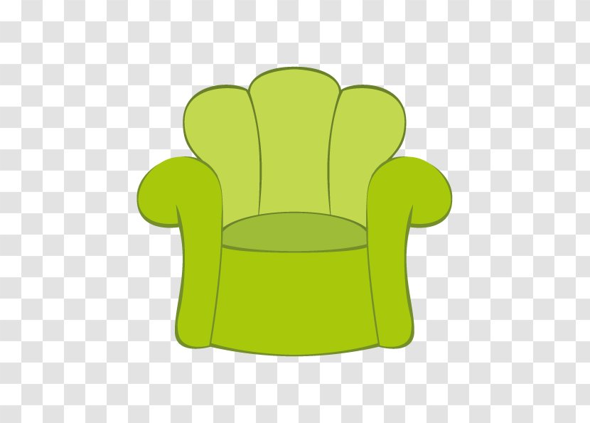 Chair - Vector Green Armchair Transparent PNG