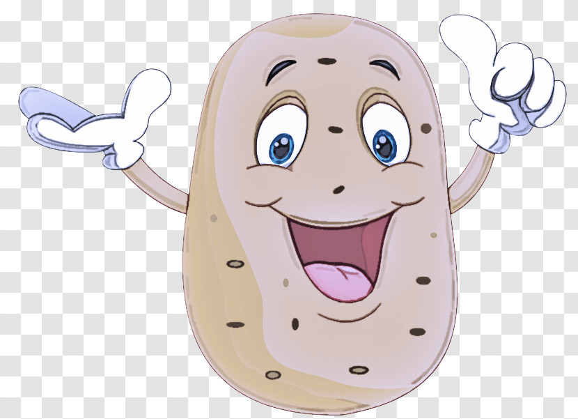Cartoon Nose Smile Potato Banana Transparent PNG