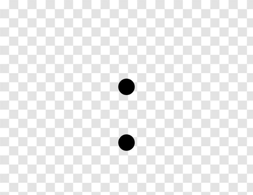 Semicolon Simple English Wikipedia Full Stop - Black - Semi Colon Transparent PNG