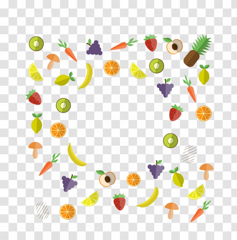 Fruit Health Food Healthy Diet - Symmetry - Vector Fruits And Vegetables Transparent PNG