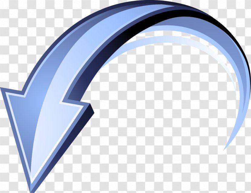 Arrow Scrolling - Simple Blue Transparent PNG