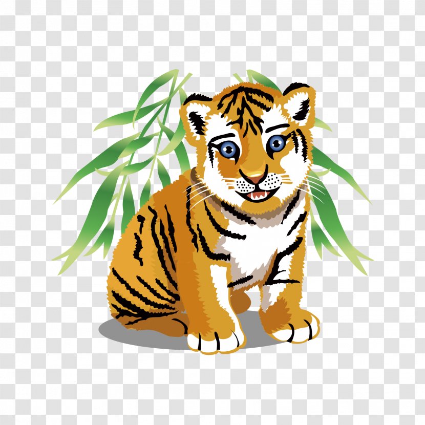 Tiger Vector Graphics Clip Art Image Jungle - Drawing - Cartoon Transparent PNG