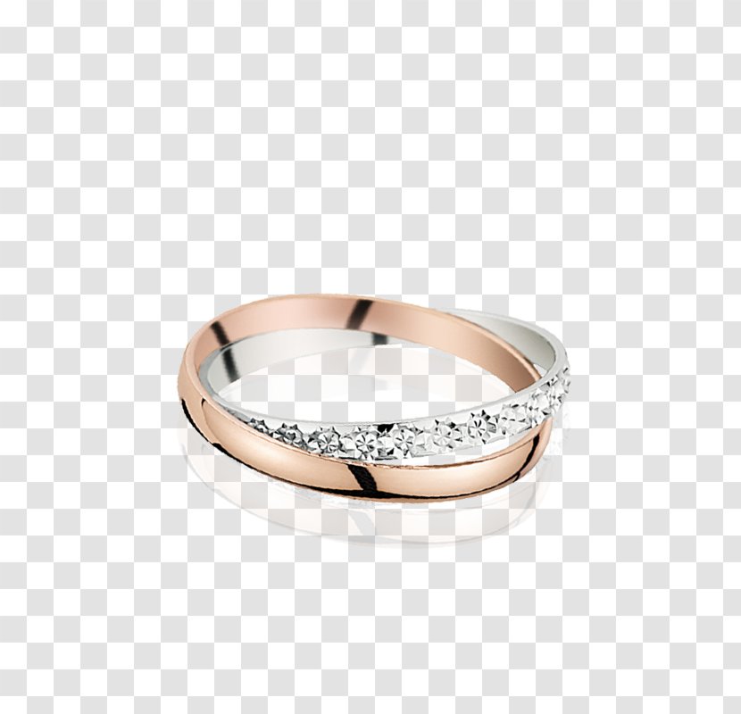 Wedding Ring Gold Diamond Białe Złoto - Silver Transparent PNG