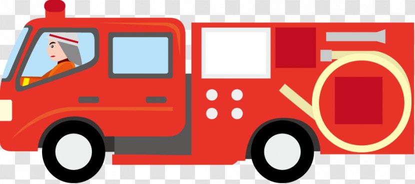 Fire Engine Car Firefighter Conflagration Clip Art Transparent PNG