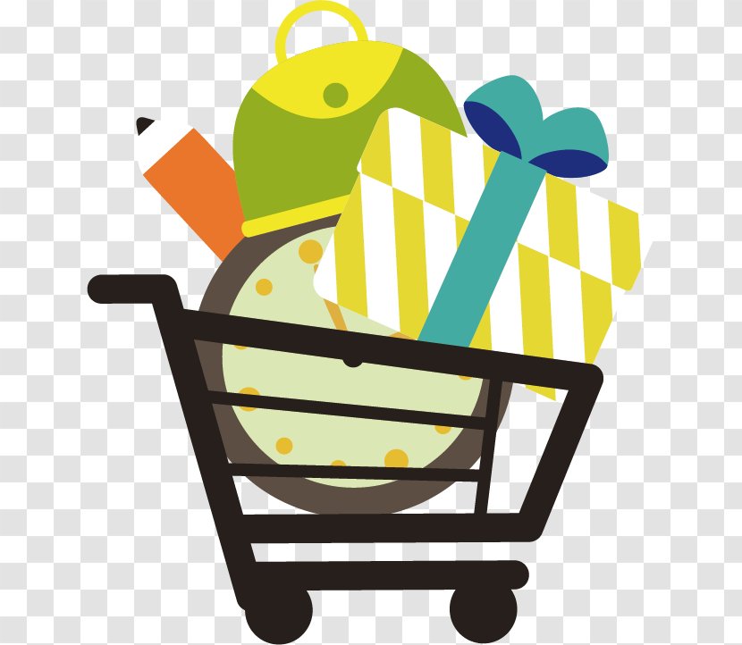 Shopping Cart Designer Gift - Food - Vector Transparent PNG