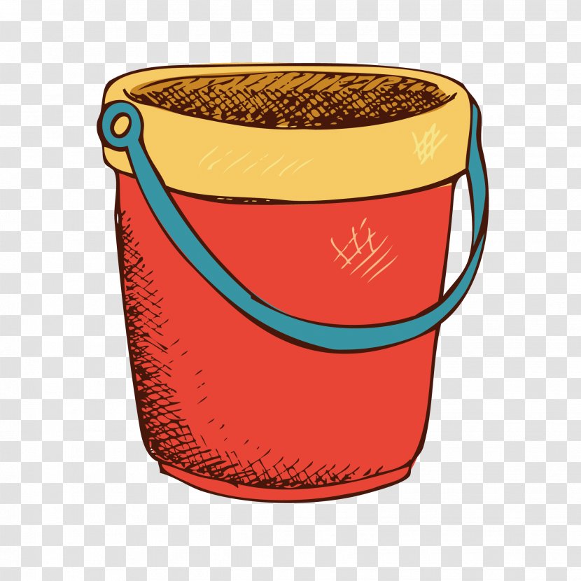 Drawing Bucket - Cup - Hand-painted Food Photos Transparent PNG